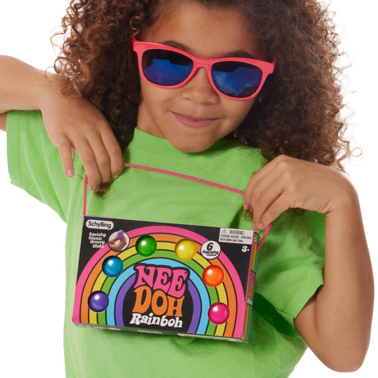 Schylling-Rainbow Teenie Nee Doh-Ages 3+