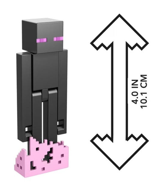 Minecraft Action Figuren & Zubehör Set, 3,25 Zoll Maßstab Sammlerspielzeug Enderman