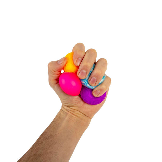 Schylling NeeDoh Teenie Single - Sensory Squeeze Toy - Mini Groovy Glob - 1,25' Wide - Farbe kann variieren (Paket von 1)