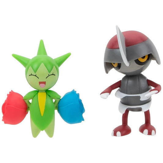 Pokemon Battle Figure Roselia & Pawniard 3-Zoll Mini Figure 2er-Packung