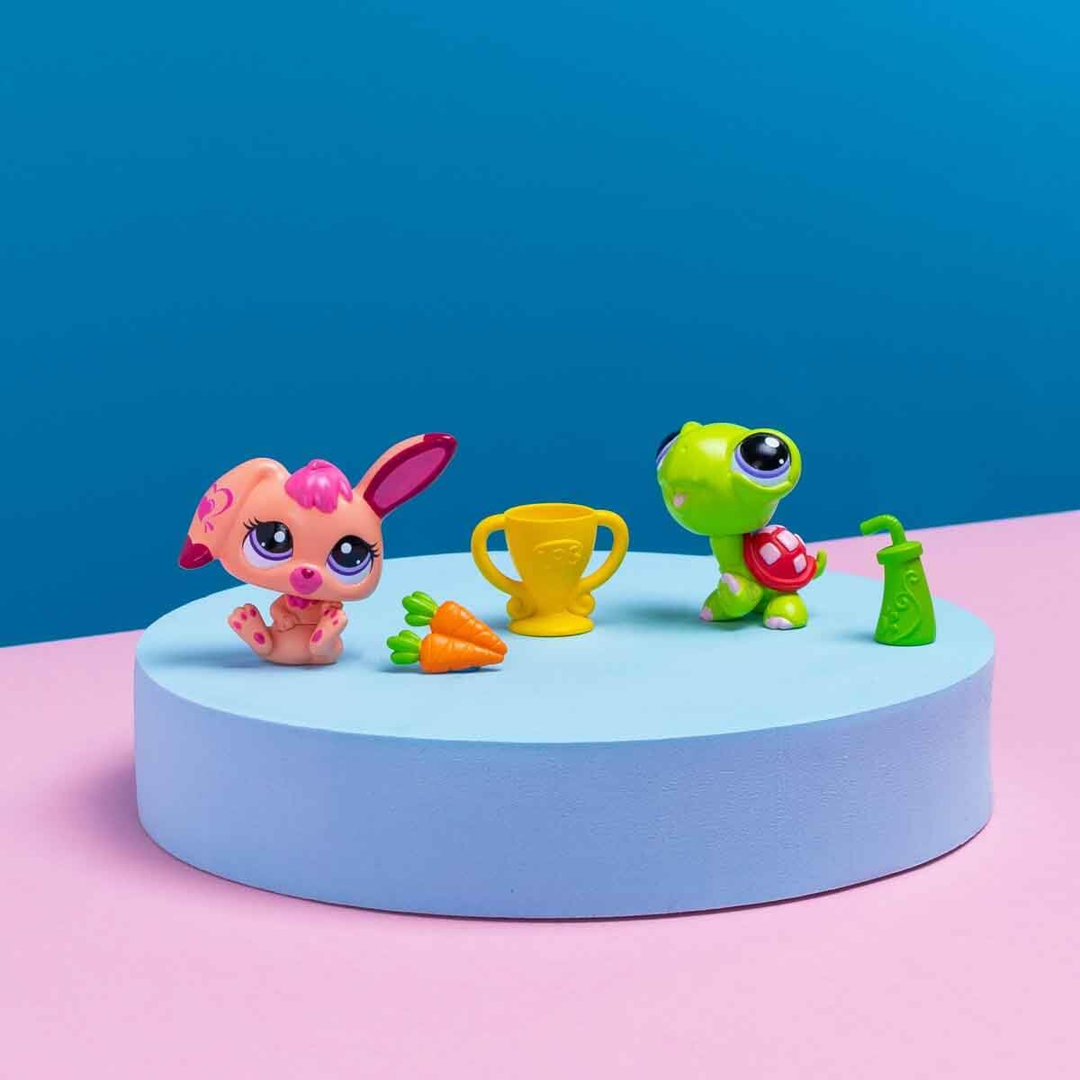 Kleinste Pet Shop Minis 2er-Set Figuren S2-94 & 95 Schildkröte und Kaninchen