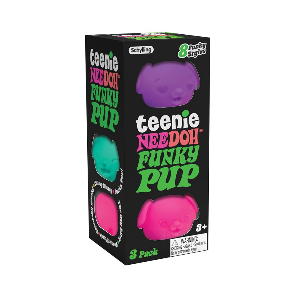Schylling NeeDoh - Teenie Funky Pup - Soft Sensory Fidget Toy