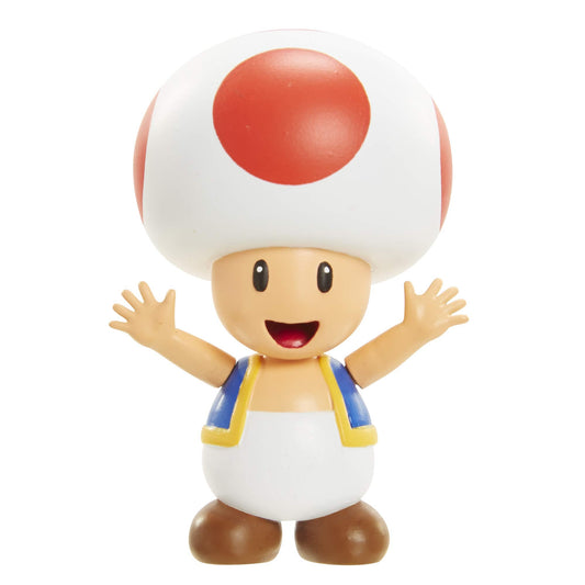 Super Mario Action Figure 2,5 Zoll Rot Toad Sammlerspielzeug