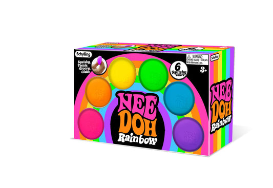 Schylling-Rainbow Teenie Nee Doh-Ages 3+