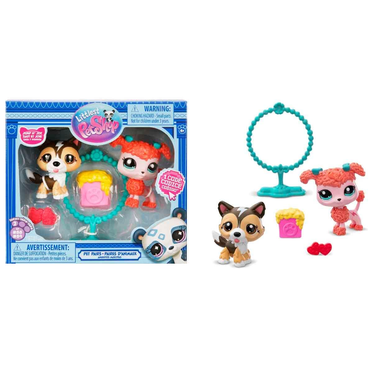Kleinste Pet Shop Mins Figuren 2er-Set Shetland Shepherd mit Pudelhund