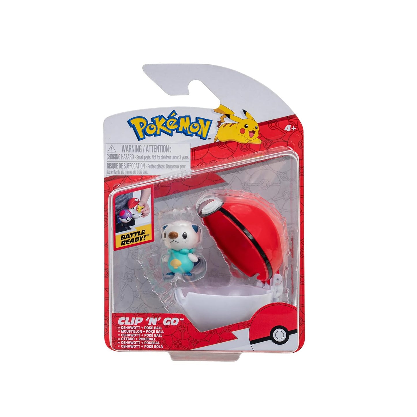 Pokémon PKW2661 - Clip'n'Go Pokéball - Plinfa & Pokéball 5 cm Figur