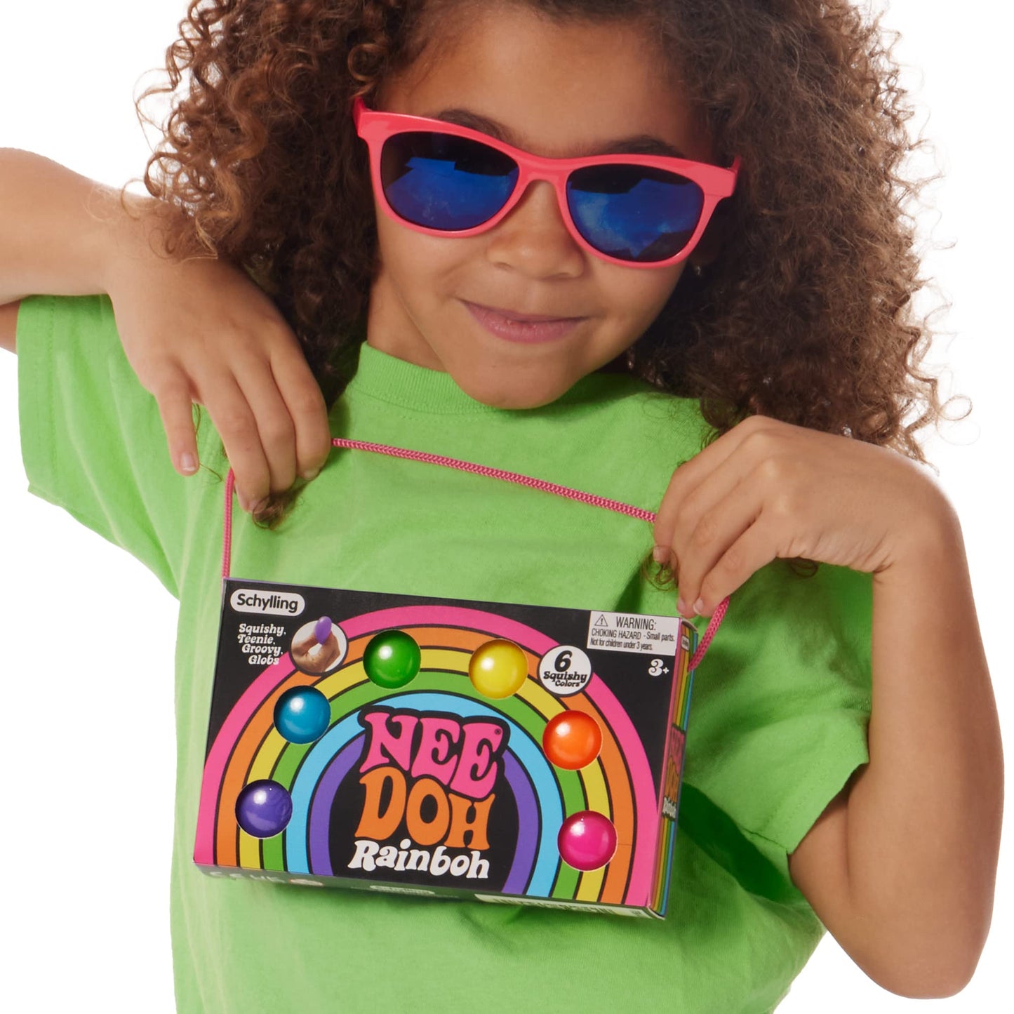 Schylling-Rainbow Teenie Nee Doh-Ages 3+