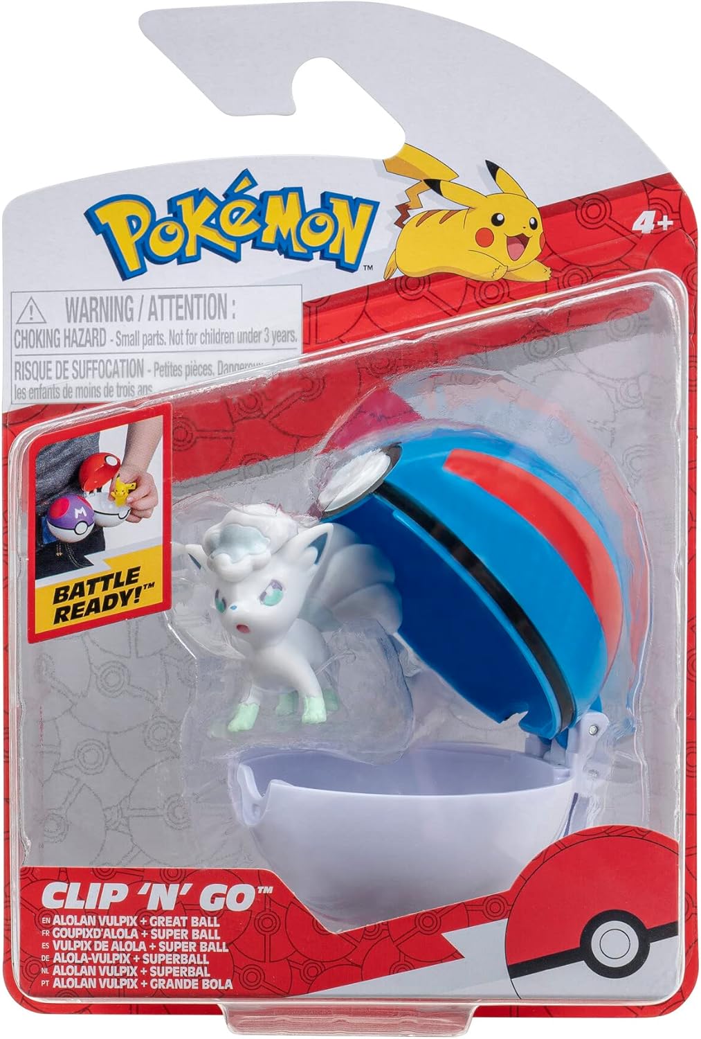 Pokémon Clip 'n'Go Poké Balls Alola Vulpix & Super Ball, Offizieller Pokéball