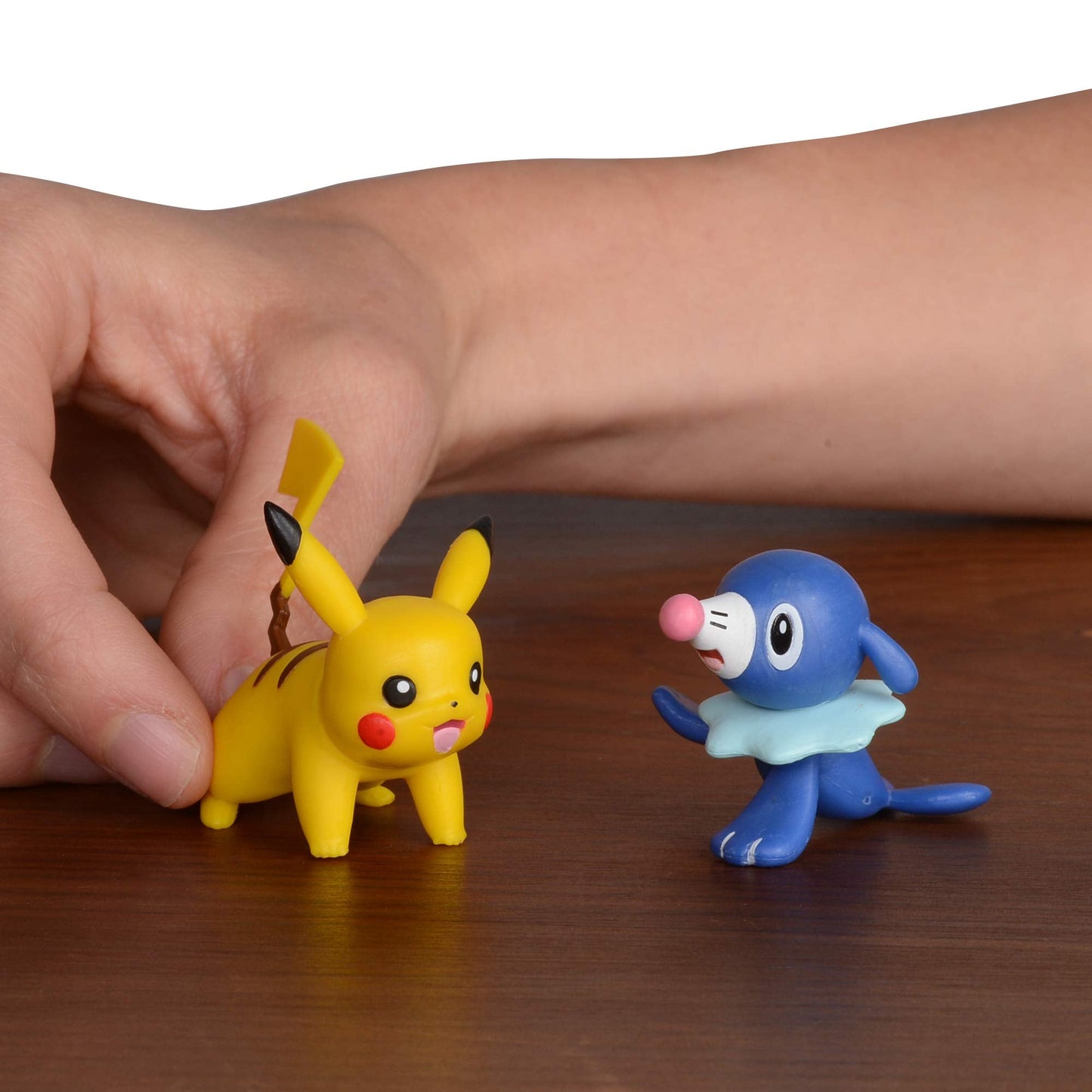 Pokemon 5,1 cm Battle Action Figure 2er-Packung, enthält 2' Pikachu und 2' Popplio (95001)