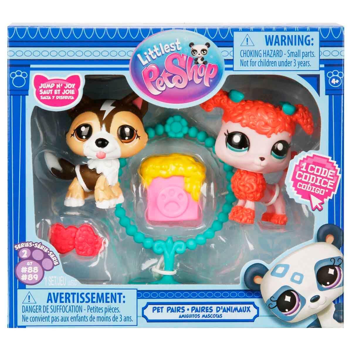 Kleinste Pet Shop Mins Figuren 2er-Set Shetland Shepherd mit Pudelhund