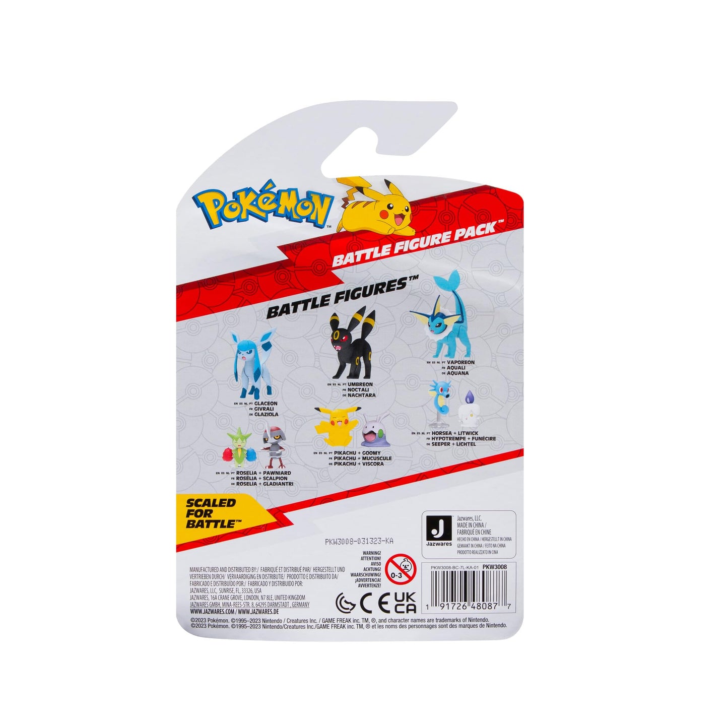 Pokémon Battle Figure 2 Packung (Litwick & Horsea) W15