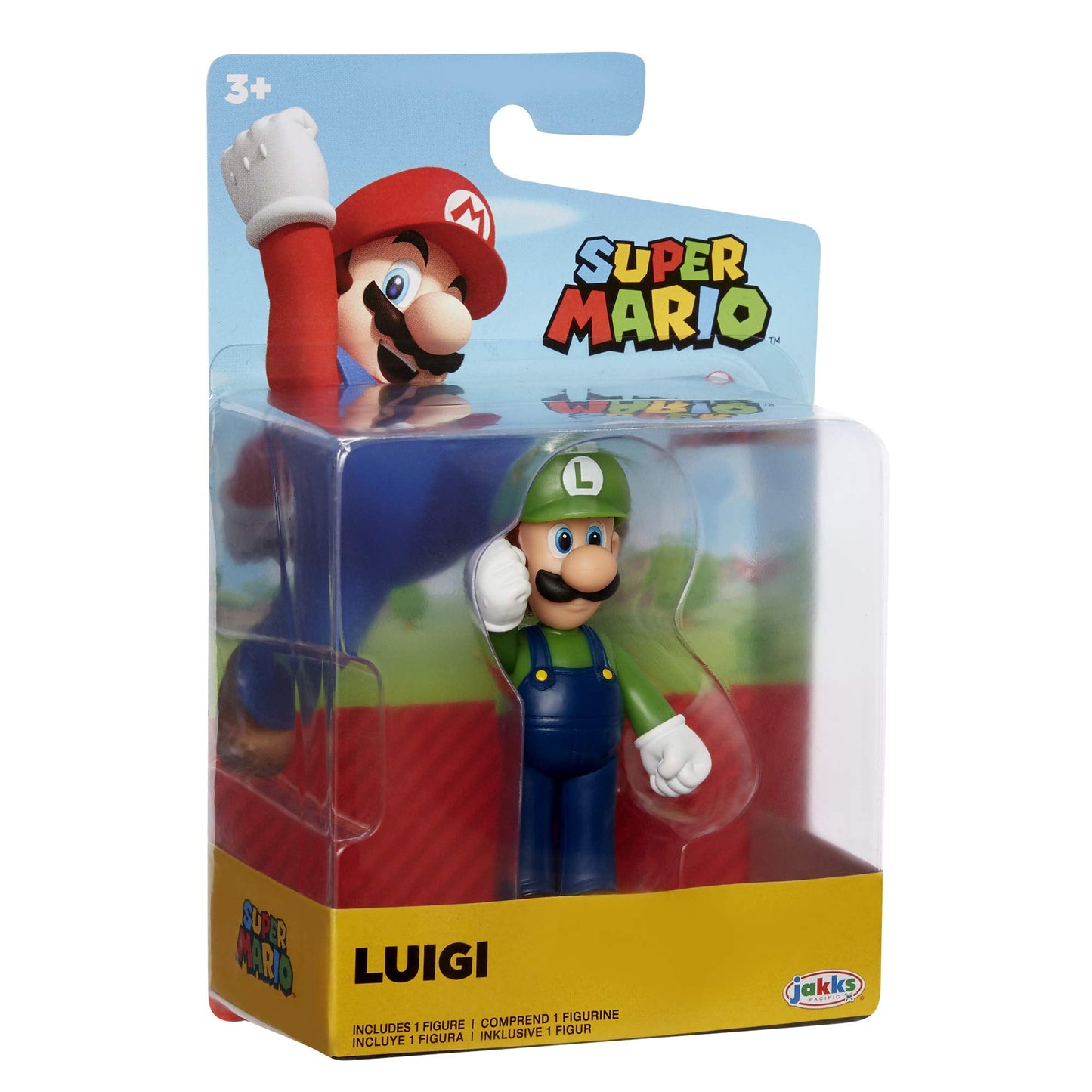 Super Mario Action Figure 2,5 Zoll Standing Luigi Sammlerspielzeug