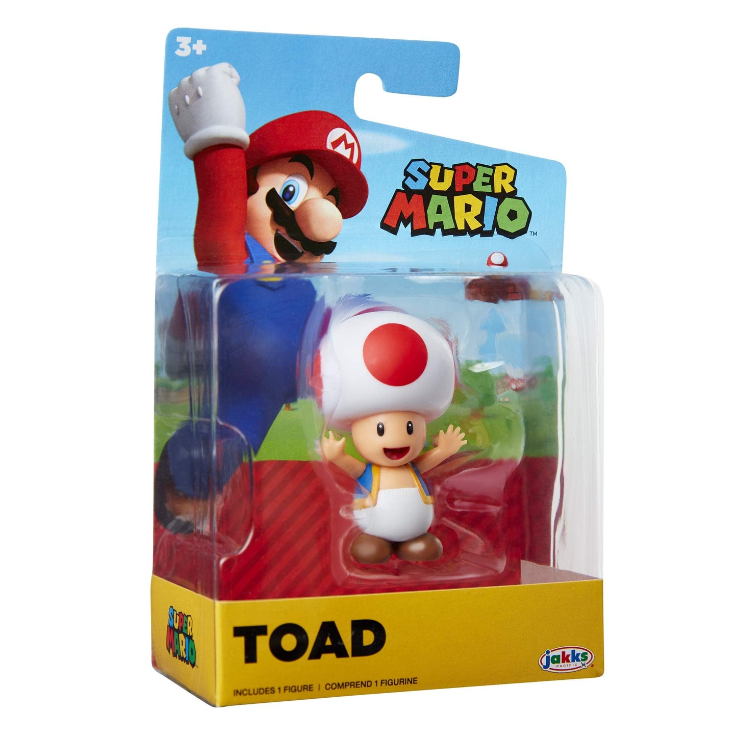 Super Mario Action Figure 2,5 Zoll Rot Toad Sammlerspielzeug