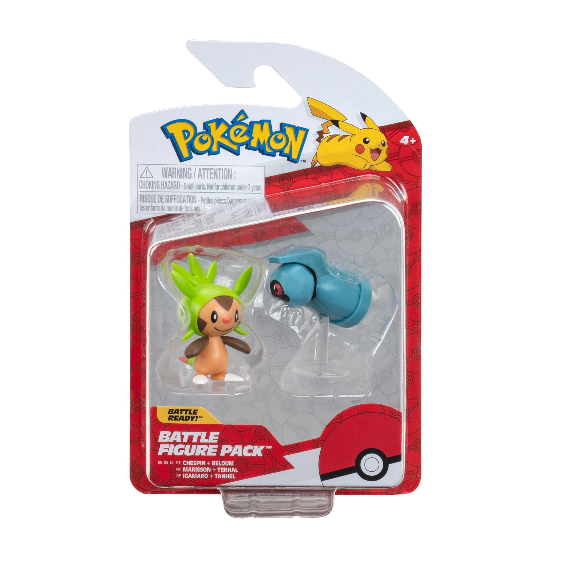 Pokemon Battle Figure Chespin und Beldum