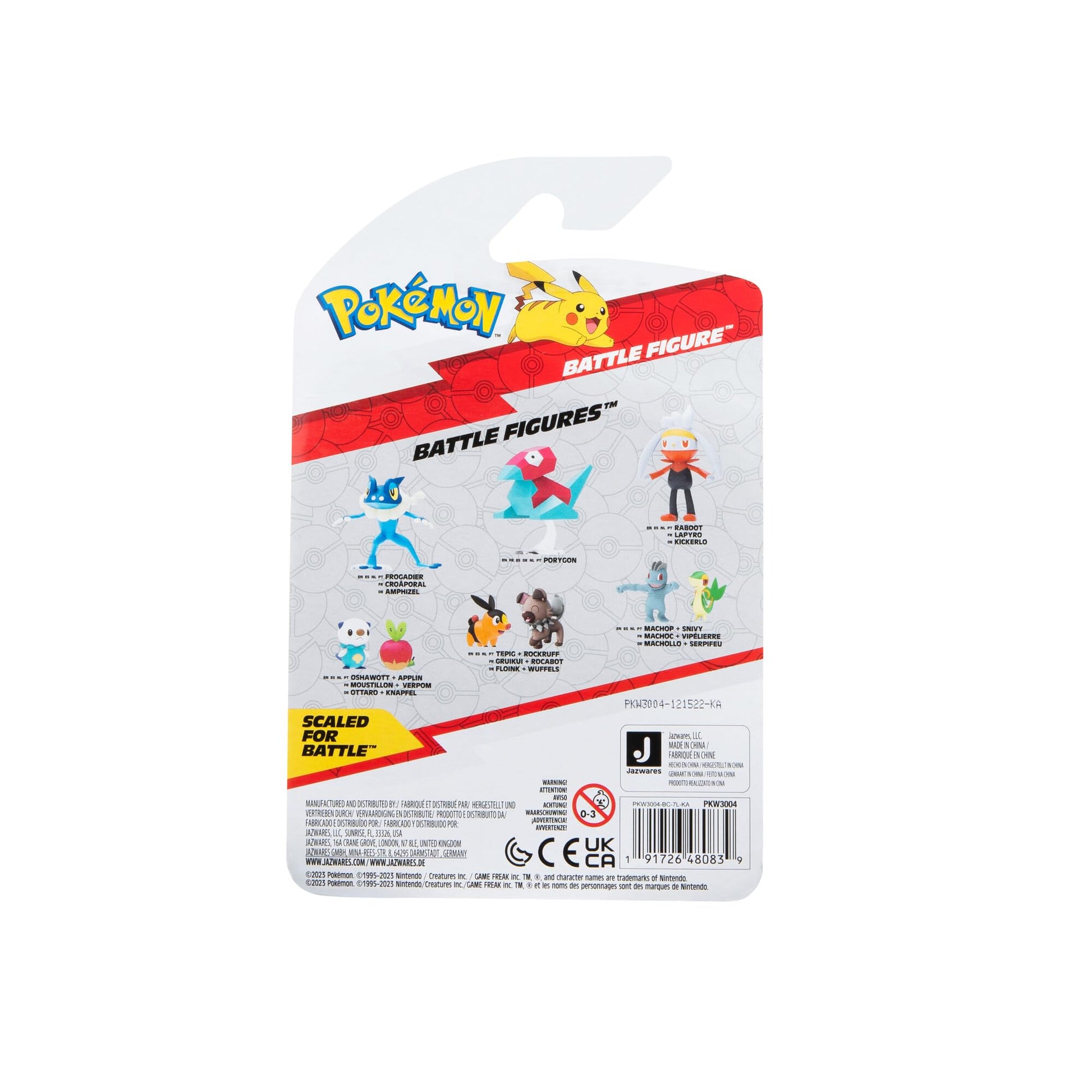 Pokémon PKW3004 Battle Figure - Porygon - Offizielle Battle Figur