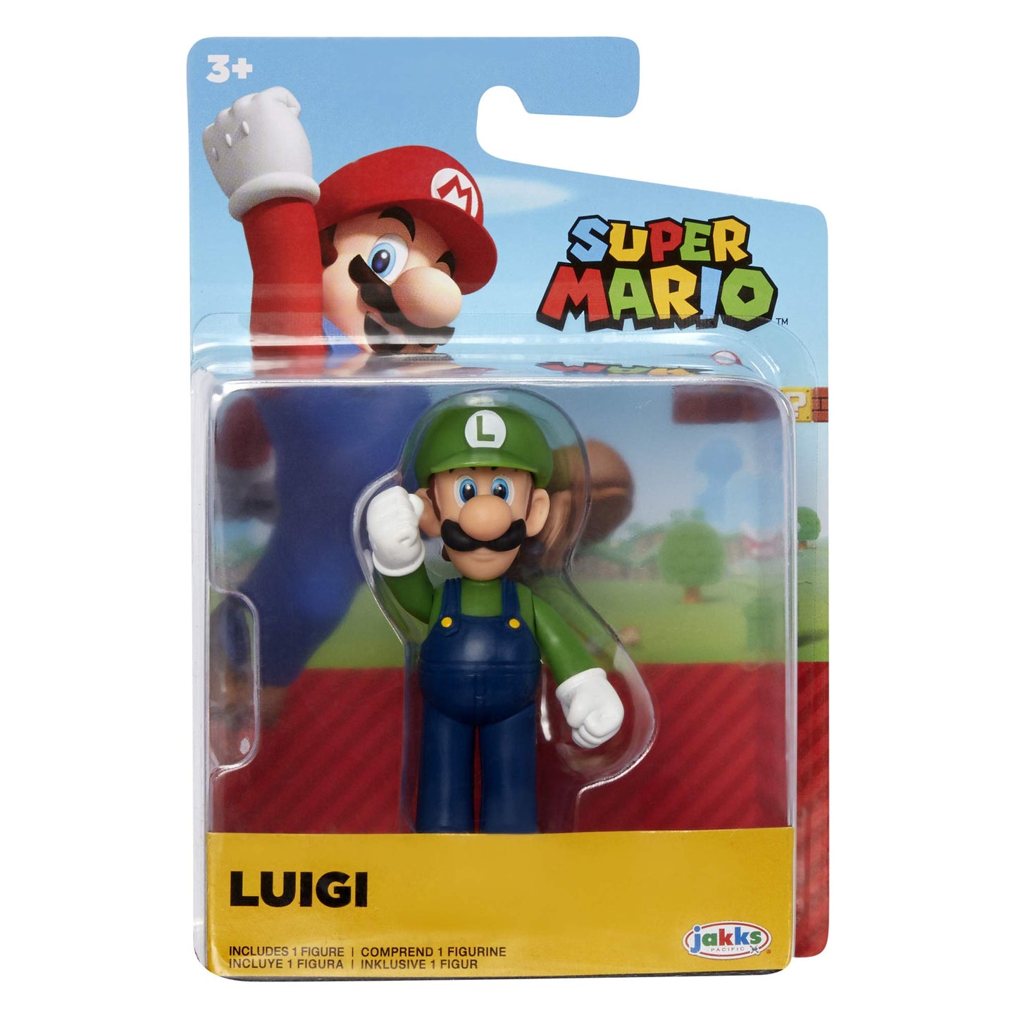 Super Mario Action Figure 2,5 Zoll Standing Luigi Sammlerspielzeug