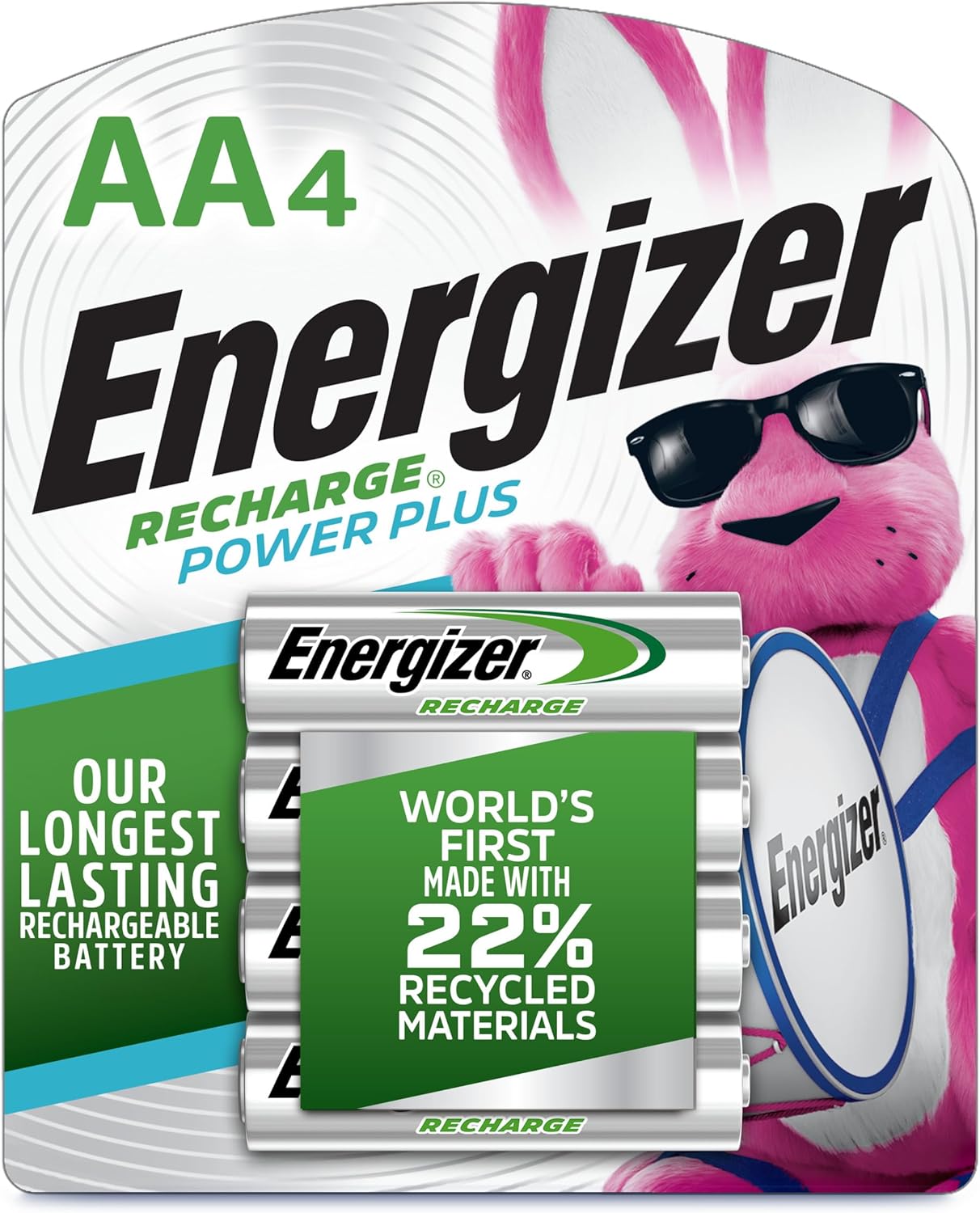 Energizer Power Plus wiederaufladbare AAA-Batterien (4 Packung), 800mAh Triple A-Batterien