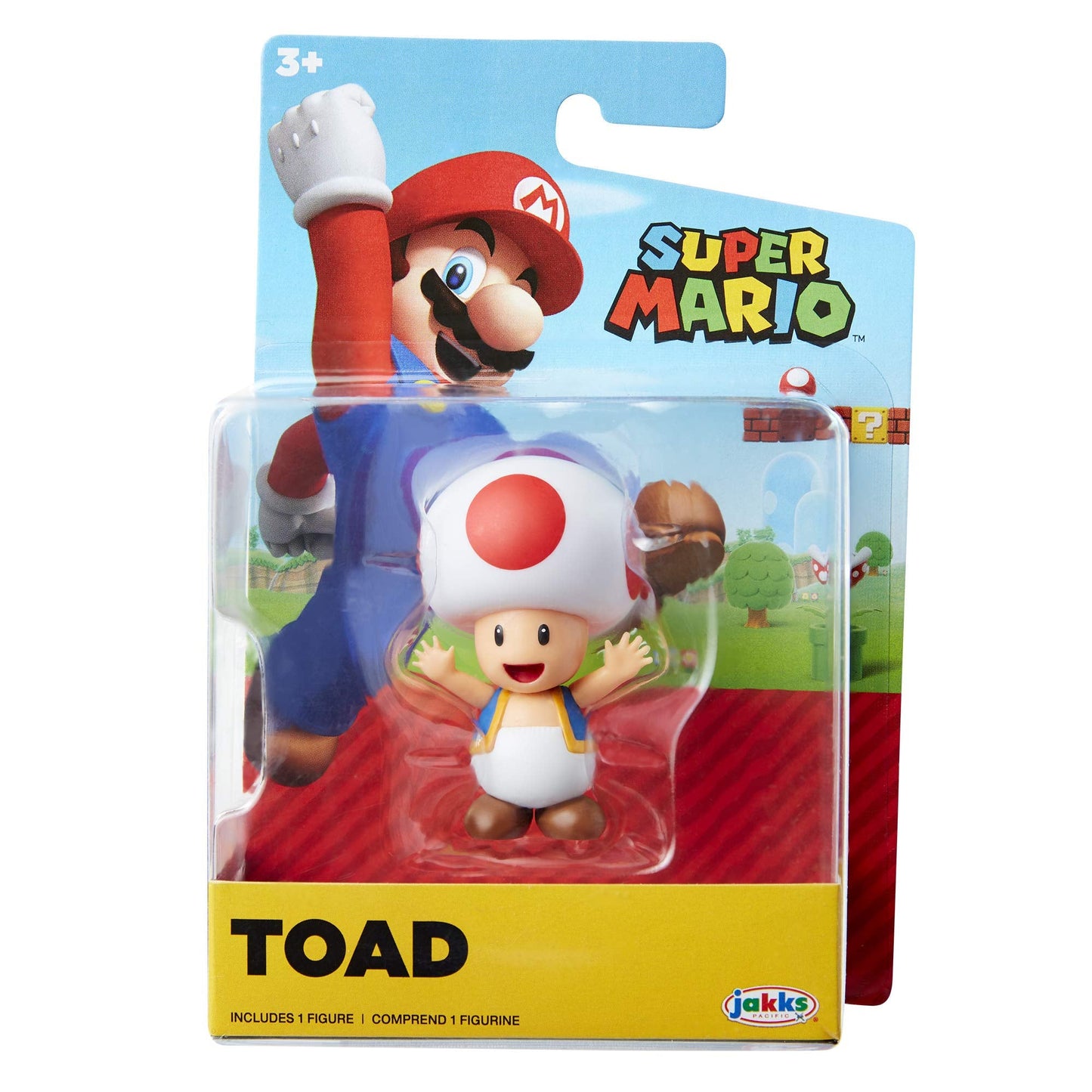 Super Mario Action Figure 2,5 Zoll Rot Toad Sammlerspielzeug