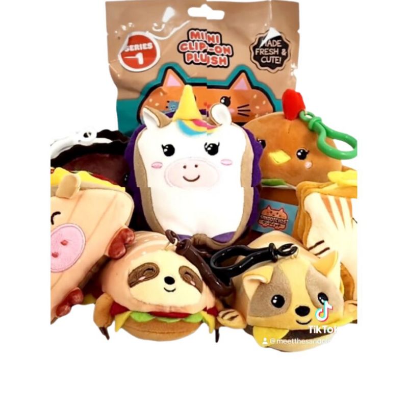 SandoichisTM Mini Clip-On Plüsch Mystery Bag Sortiment (1 Packung - Stile können variieren)