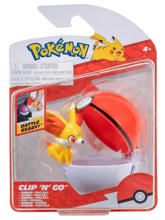 Clip 'n'Go Poké Balls - Fynx & Pokéball, Offizieller Pokéball mit 5 cm Figur