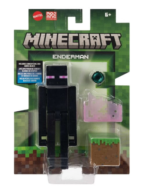 Minecraft Action Figuren & Zubehör Set, 3,25 Zoll Maßstab Sammlerspielzeug Enderman