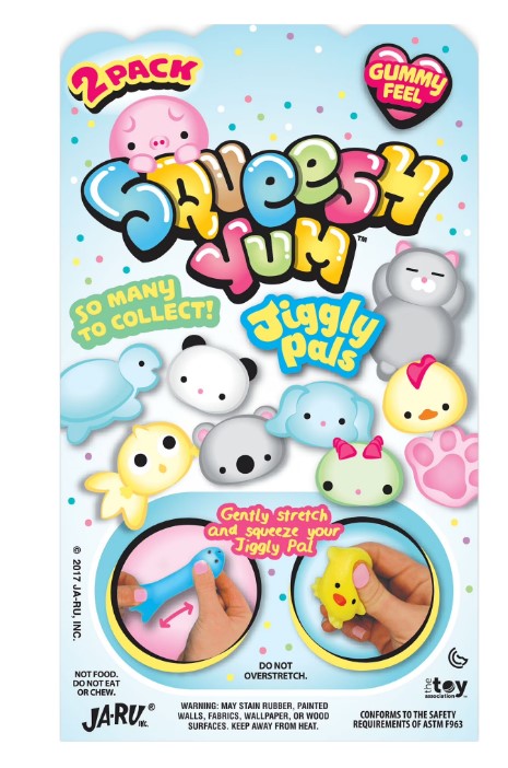 Squeesh Yum Jiggly Animal Pal Charaktere (Styles werden variieren), Novelty Toys
