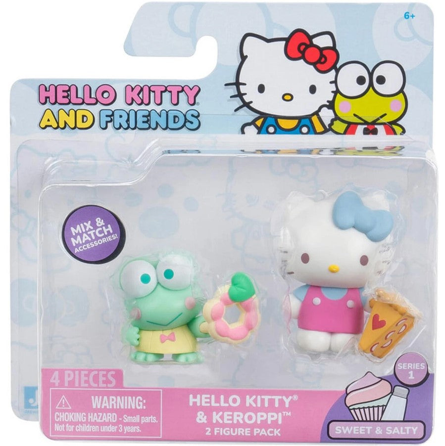 Sanrio Sweet & Salty Hello Kitty & Keroppi Mini Figure 2-Packs