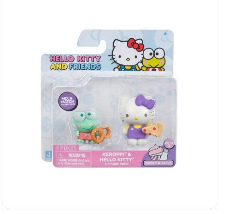 Sanrio Sweet & Salty Keroppi & Hello Kitty Mini Figure 2-Packs