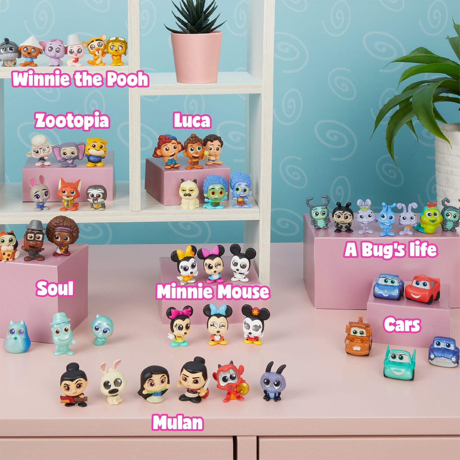 Disney Doorables Mini Peek Series 9, Sammelblindbeutelfiguren, offiziell lizenziertes Kinderspielzeug für Alter 5 bis, Geschenke und Geschenke