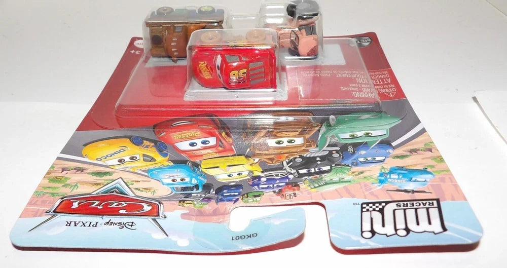 Disney Pixar Cars Mini Racers ~ TRACTOR, MUDDY LIGHTNING, MATERIAL ~ 3er-Packung